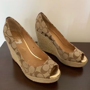 Coach Wedges, size 9 B